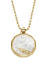 Фото #1 товара Fossil x Willy Wonka Special Edition Women's Gold-Tone Stainless Steel Pendant Necklace
