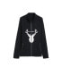 Фото #1 товара Bellemere Unisex Merino Deer Design Full Zipped Jacket