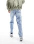 DTT rigid baggy fit jeans in light blue