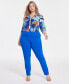 ფოტო #1 პროდუქტის Plus Size Bengaline Skinny Pants, Created for Macy's