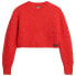 Фото #2 товара SUPERDRY Vintage Textured Crop Round Neck Sweater