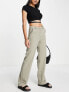 Фото #1 товара Vero Moda tailored straight leg trouser in stone