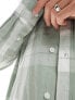 Фото #6 товара ASOS DESIGN 90s oversized check shirt in sage green