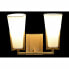 Фото #2 товара Настенный светильник DKD Home Decor Стеклянный Позолоченный Металл полиэстер Белый (30 x 18 x 23 cm)