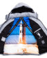 Men's Nasa Inspired Hooded Puffer Jacket with Printed Astronaut Interior