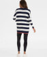 Women's Bold Stripe Cotton Knit Maternity and Nursing Sweater