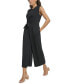 ფოტო #4 პროდუქტის Women's Tie-Waist Sleeveless Jumpsuit