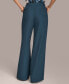 ფოტო #2 პროდუქტის Women's Pleated Wide-Leg Pants