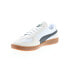 Фото #4 товара Puma Super Team OG 39042409 Mens White Suede Lifestyle Sneakers Shoes