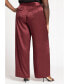 ფოტო #3 პროდუქტის Plus Size Wide Waistband Trouser