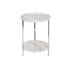 Side table DKD Home Decor White Silver Metal MDF Wood 40 x 40 x 53 cm