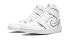 Фото #5 товара Кроссовки Nike Air Jordan 1 Mid Iridescent Reflective White (W) (Белый)