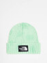 Фото #1 товара The North Face Logo patch cuffed beanie in green tie dye