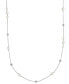 Фото #1 товара Macy's cultured Freshwater Pearl (6-7mm) & White Sapphire (2 ct. t.w.) 38-1/2" Statement Necklace in Sterling Silver