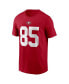 ფოტო #3 პროდუქტის Men's George Kittle Scarlet San Francisco 49ers Player Name and Number T-shirt