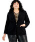Plus Size One Button Blazer, Created for Macy's