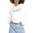 Фото #5 товара Puma Essential Cropped Metallic Logo Pullover Hoodie Womens White Casual Outerwe