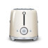Фото #9 товара SMEG toaster TSF01CREU (Cream) - 2 slice(s) - Cream - Steel - Buttons - Level - Rotary - China - 950 W