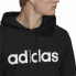 Фото #4 товара Толстовка с капюшоном мужская Adidas French Terry Linear Logo Чёрный