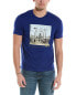 Фото #1 товара Armani Exchange Graphic Regular Fit T-Shirt Men's Blue M