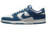 【定制球鞋】 Nike Dunk Low 手绘涂鸦 双鞋带 浸染做旧 复古街头 水洗牛仔 百搭 低帮 板鞋 男款 蓝褐色 / Кроссовки Nike Dunk Low DV0834-101