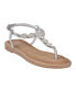 Фото #1 товара Women's Cali Embellished T Strap Flat Sandals