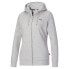 Puma Essentials Small Logo Full Zip Hoodie Womens Grey Casual Outerwear 58681154 S - фото #1