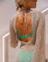 Фото #3 товара South Beach x Misha Grimes sequin knit long sleeve maxi beach dress in silver