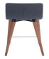 34" each, Set of 2 Wood, Polyester Jericho Counter Chair