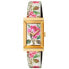 Фото #1 товара Gucci Floral Mother of Pearl Dial G Frame Watch YA147406