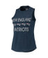 Women's Navy, Red New England Patriots Plus Size Meter Tank Top and Pants Sleep Set