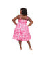 Фото #2 товара Plus Size Barbie Pink Barbie Print Swing Dress