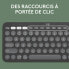 Фото #2 товара Bluetooth-клавиатура с подставкой для планшета Logitech K380 французский Серый Графитовый Темно-серый AZERTY