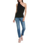 Stateside 2X1 Rib One-Shoulder Top Women's Black Xs