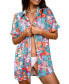 Фото #1 товара Women's Paisley Pattern Cover Up Shirt