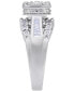 Фото #3 товара Diamond Dome Cluster Promise Ring (1/2 ct. t.w.) in Sterling Silver