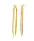 ფოტო #1 პროდუქტის 14K Gold-Plated Multi-Strand Slinky Drop Earrings