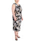 ფოტო #3 პროდუქტის Plus Size Sleeveless Cowl-Neck Midi Dress