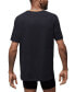 Men's 2-Pack Flight Base Stretch Cotton Crewneck T-Shirts Черный, Small - фото #2