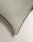 Фото #12 товара Декоративная подушка ZARAHOME с обшивкой и контрастным оверлоком