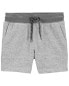 Baby Ribbed Knit Drawstring Shorts 12M