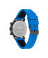ფოტო #3 პროდუქტის Unisex Chrono Code One Chrono Blue Silicone Strap Watch 40mm