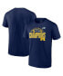 Фото #1 товара Men's Navy Michigan Wolverines 2023 Big Ten Football Conference Champions T-shirt