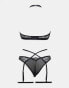 Фото #2 товара Ann Summers Rosella lace lingerie set in black