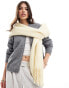 Фото #2 товара Glamorous long scarf in pale yellow