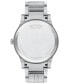 ფოტო #3 პროდუქტის Men's Swiss Stainless Steel Bracelet Watch 40mm