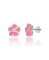 Фото #4 товара Lilo and Stitch Silver Plated Angel & Flower Stud Earring Set