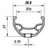 SXT 388622 Karma QR Disc 6B 29´´ MTB rear wheel