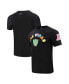 Фото #2 товара Men's Black Las Vegas Raiders Neon Graphic T-shirt