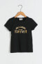 Фото #1 товара Kız Çocuk Yeni Siyah Cvl T-Shirt